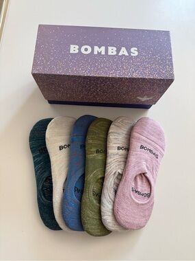 Bombas Women's  gift box No Show Sock 6- Pack